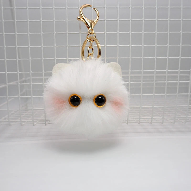 Schattige Pluche Kat Sleutelhanger - Charmante Cartoon Pop Pendant voor Dames en Meisjes Tassen, Autosleutels, en een Perfect Cadeau Accessoire voor Kinderen