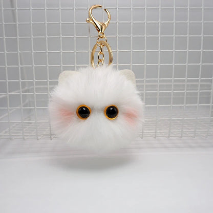 Schattige Pluche Kat Sleutelhanger - Charmante Cartoon Pop Pendant voor Dames en Meisjes Tassen, Autosleutels, en een Perfect Cadeau Accessoire voor Kinderen