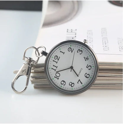 Charmante Vintage Pocket Watch Sleutelhanger Afstandsbediening Klok – Perfect voor Studenten en Medische Professionals!