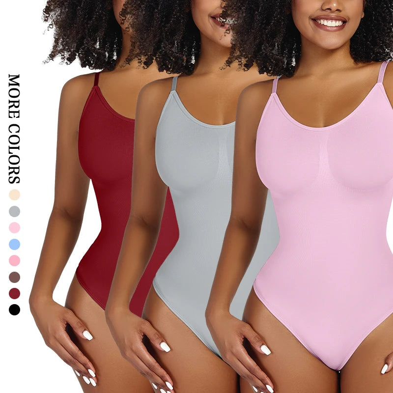 Luxe Verzachtende Bodysuit Shapewear voor Vrouwen – Volledige Lichaamsvormer met Stringontwerp, Zachte Sculptuur voor een Slanker Silhouet en Verbeterd Comfort