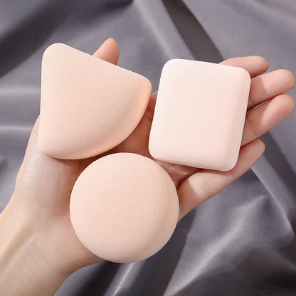 Schattige 3-delige Make-up Puff Set voor een vlekkeloze toepassing - veelzijdige droge en natte cosmetische sponsblenders voor je foundation en crème!