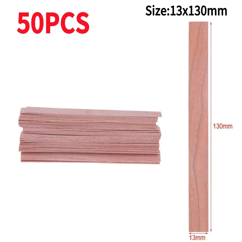 Wooden Candle Wicks Smokeless Wood Wick Strips for Soy Wax Candles DIY Candle Making Supplies