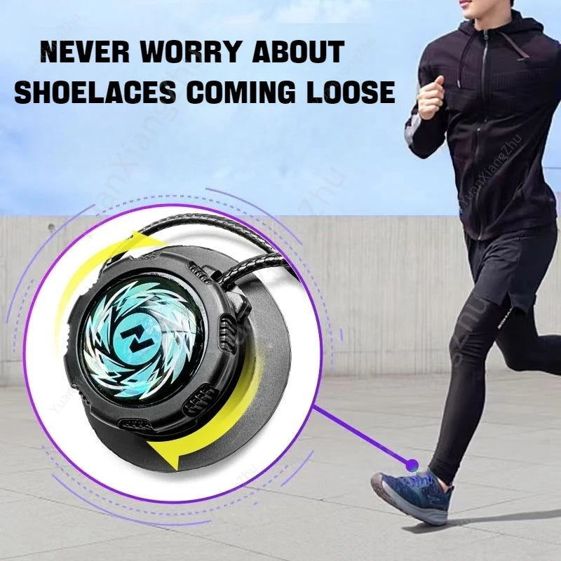 Revolutionaire Elastische Veters Zonder Knoop met Draaiende Gesp - Perfect voor Volwassenen en Kinderen! Dikke Ronde Ontwerp voor Comfortabele Sneakers.