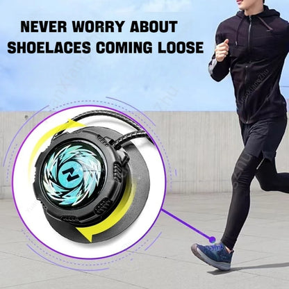 Revolutionaire Elastische Veters Zonder Knoop met Draaiende Gesp - Perfect voor Volwassenen en Kinderen! Dikke Ronde Ontwerp voor Comfortabele Sneakers.