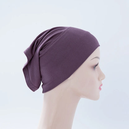 Chic en Stijlvol 56-Kleurige Vrouwen Binnen Hijab Tube Muts - Premium Bamboe Jersey Onderheadscarf voor Moslim Mode