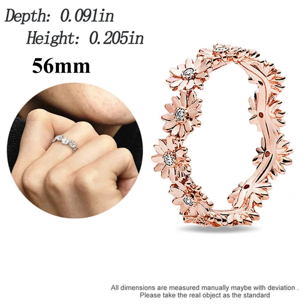 925 Sterling Silver Cherry Blossom Charm Pink Flower Bead Fit Bracelets DIY Jewelry Gift for Women