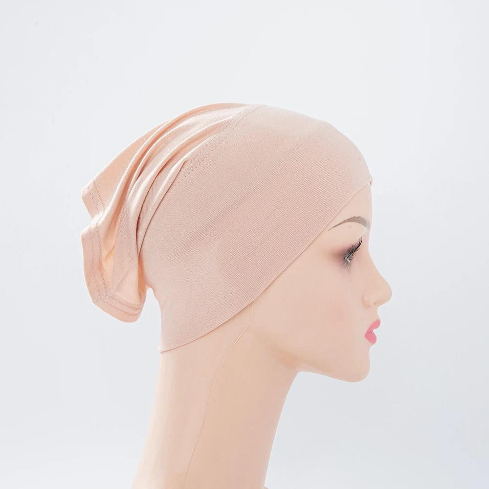 Chic en Stijlvol 56-Kleurige Vrouwen Binnen Hijab Tube Muts - Premium Bamboe Jersey Onderheadscarf voor Moslim Mode