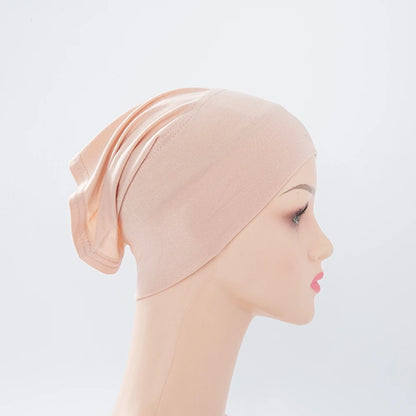 Chic en Stijlvol 56-Kleurige Vrouwen Binnen Hijab Tube Muts - Premium Bamboe Jersey Onderheadscarf voor Moslim Mode