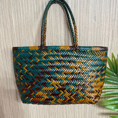 Luxe Dames Echte Lederen Gevlochten Schoudertas - Vintage Grote Handtas voor Chic Casual Winkelen en Alledaagse Stijl