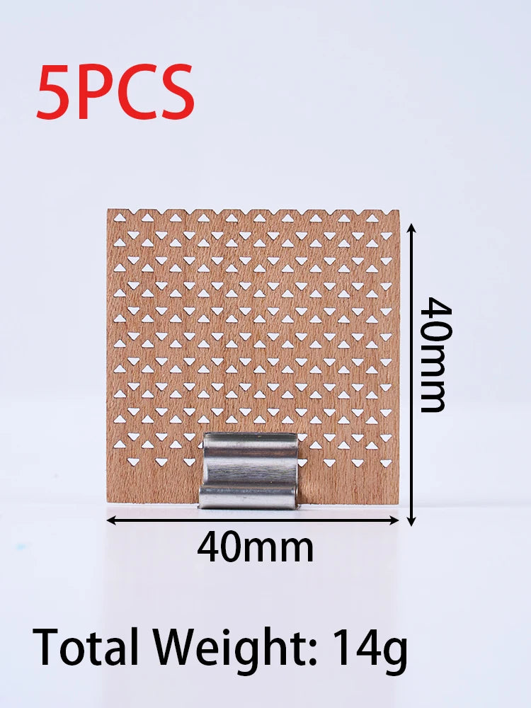 Smokeless Wood Candle Wicks with Metal Clips Multiple Sizes Wooden Wicks for Soy Wax DIY Candle Making