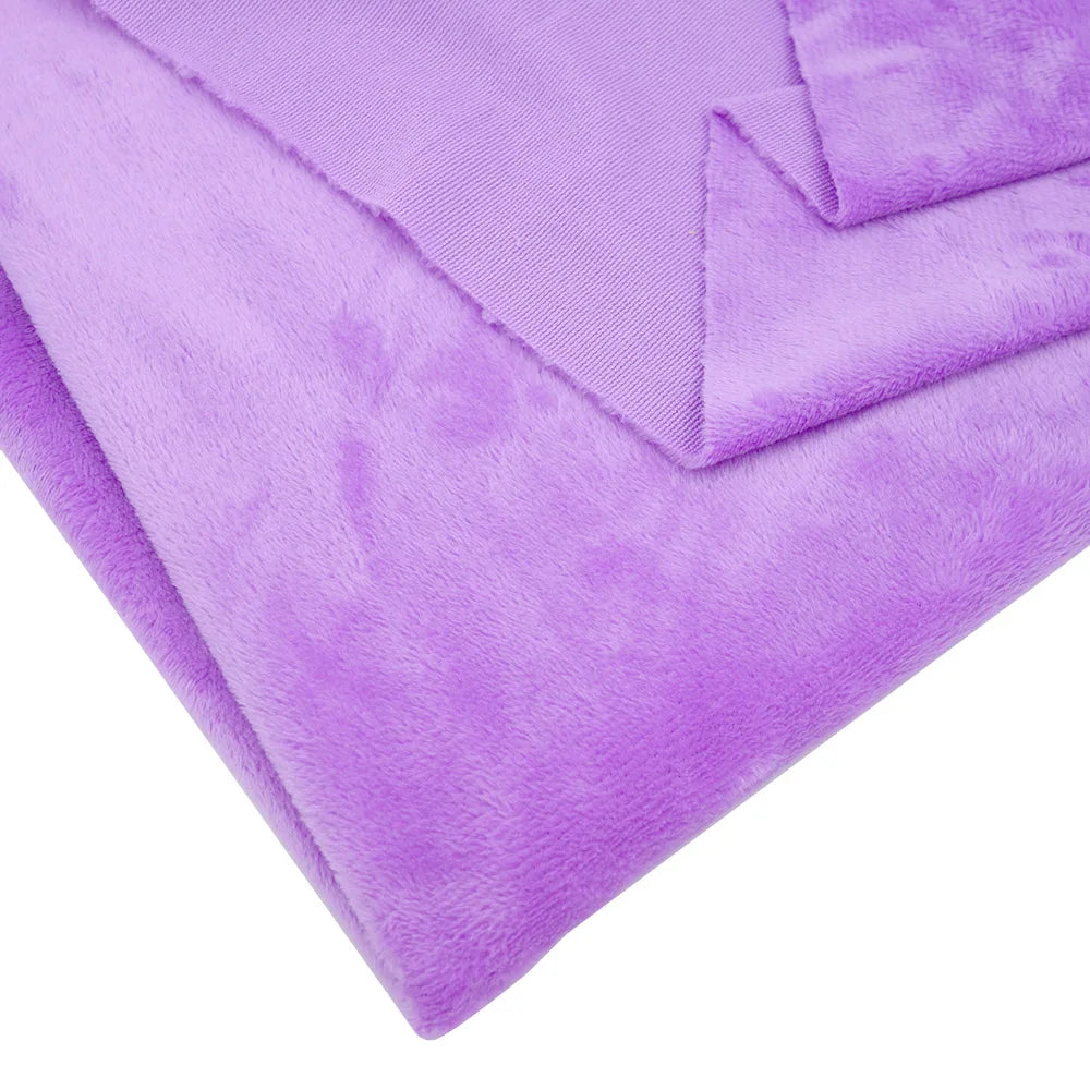 Super Soft Plush Minky Fabric Solid Color Fleece for Dolls Toys DIY Sewing Patchwork Home Textile