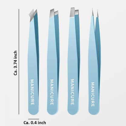 Roestvrijstalen pincet, gekleurd en elegant, ideaal voor het verwijderen van fijne haartjes - Onmisbaar make-up hulpmiddel!