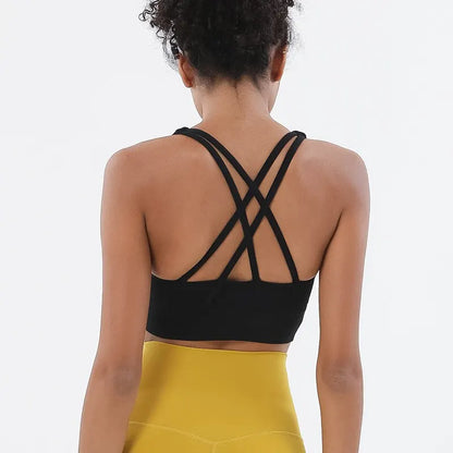 Stijlvolle Dames Fitness Yoga Bh's - Ademend Racerback Sport Bh voor Ultiem Comfort en Prestaties in de Gym