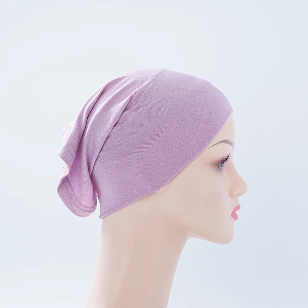 Chic en Stijlvol 56-Kleurige Vrouwen Binnen Hijab Tube Muts - Premium Bamboe Jersey Onderheadscarf voor Moslim Mode