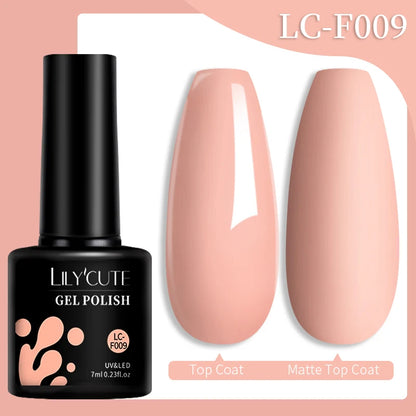 LILYCUTE 7ML Snelle-Extensions Nagelgel - Semi-permanente Acryl Kristalwit & Helder Nude Nagellak voor Prachtige UV Opbouw