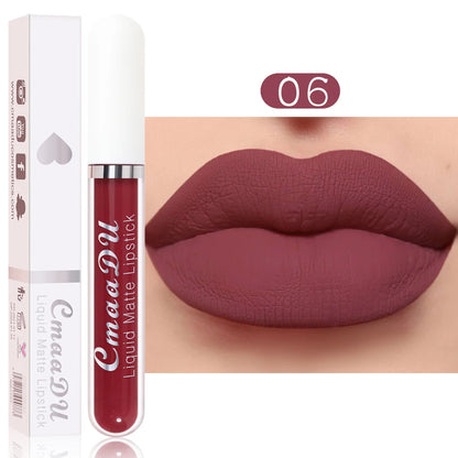 CmaaDu 18 Matte Mist Lip Glaze - Langdurige Waterproof Hydraterende Lipgloss voor een Natuurlijk Gezonde Glimlach