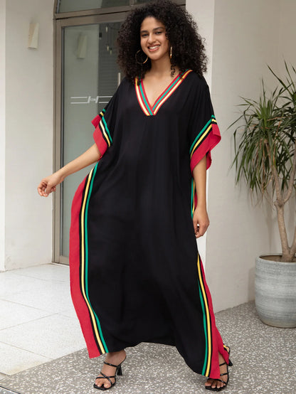 Stijlvolle Vrouwen Strand Kaftans - Zebra en Luipaardprint Zwem Cover-Ups voor Zomeruitjes en Maxi Jurk Elegantie