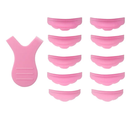 Ultieme Wimperpermanentset: 5 Pairs Siliconen Pads, Y Borstel en 3D Wimperkruller voor Perfecte Wimperlifting