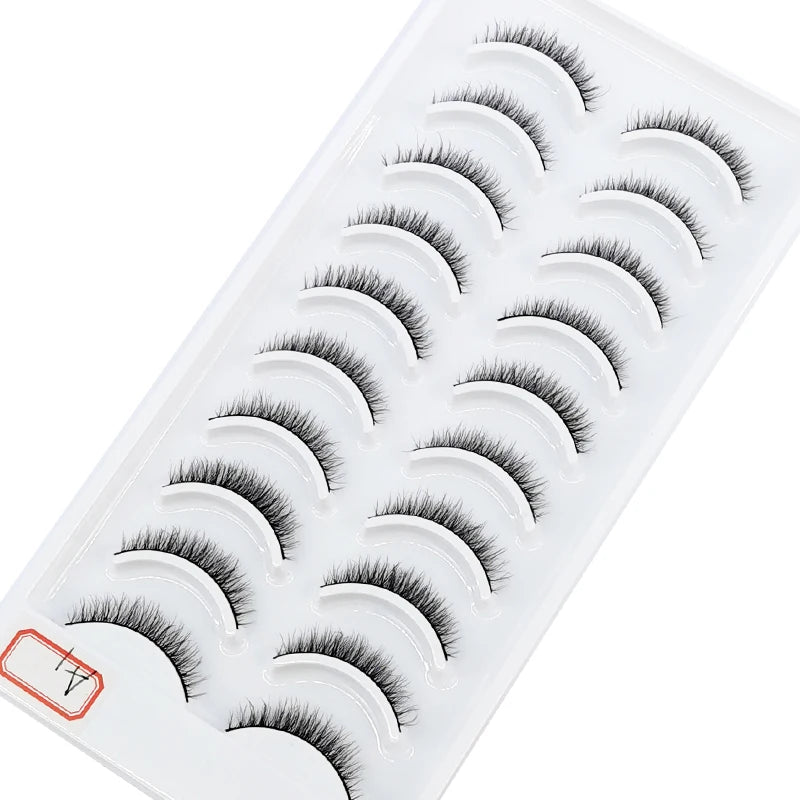 Verhoog je uitstraling met 10 paar luxe natuurlijke lange 3D nerts valse wimpers - Perfect voor make-up liefhebbers!