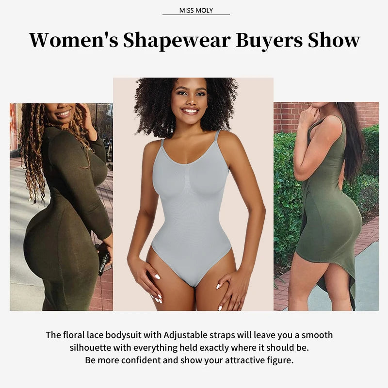 Luxe Verzachtende Bodysuit Shapewear voor Vrouwen – Volledige Lichaamsvormer met Stringontwerp, Zachte Sculptuur voor een Slanker Silhouet en Verbeterd Comfort