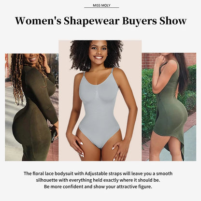 Luxe Verzachtende Bodysuit Shapewear voor Vrouwen – Volledige Lichaamsvormer met Stringontwerp, Zachte Sculptuur voor een Slanker Silhouet en Verbeterd Comfort