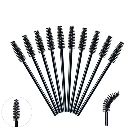 Premium Wegwerp Wimperspenselen - 50/1000 Stuks Wimpersuite en Oogbrauw Applicator Wandjes voor Perfecte Make-up Toepassing