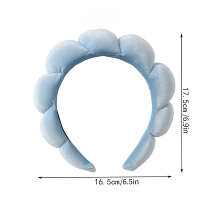 Pluche Spa Hoofdband & Polsband Set voor Moeiteloos Gezichtwassen - Perfect voor Huidverzorging, Makeup Verwijderen en Douchen - Ideaal voor Vrouwen en Meisjes