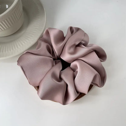 Chique Franse Zijde Haaraccessoires voor Vrouwen - Getextureerde Satijnen Scrunchies en Haartjes voor Stijlvolle Uiterlijk