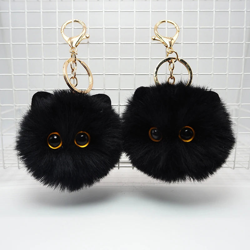 Schattige Pluche Kat Sleutelhanger - Charmante Cartoon Pop Pendant voor Dames en Meisjes Tassen, Autosleutels, en een Perfect Cadeau Accessoire voor Kinderen