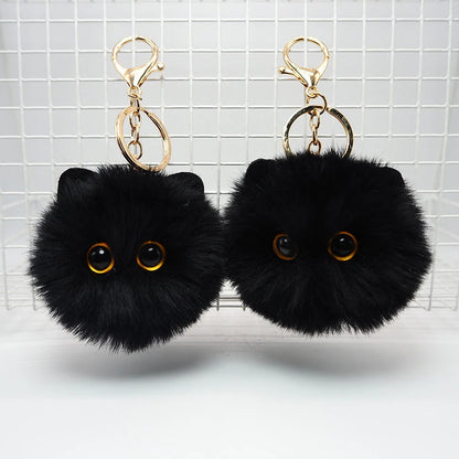 Schattige Pluche Kat Sleutelhanger - Charmante Cartoon Pop Pendant voor Dames en Meisjes Tassen, Autosleutels, en een Perfect Cadeau Accessoire voor Kinderen