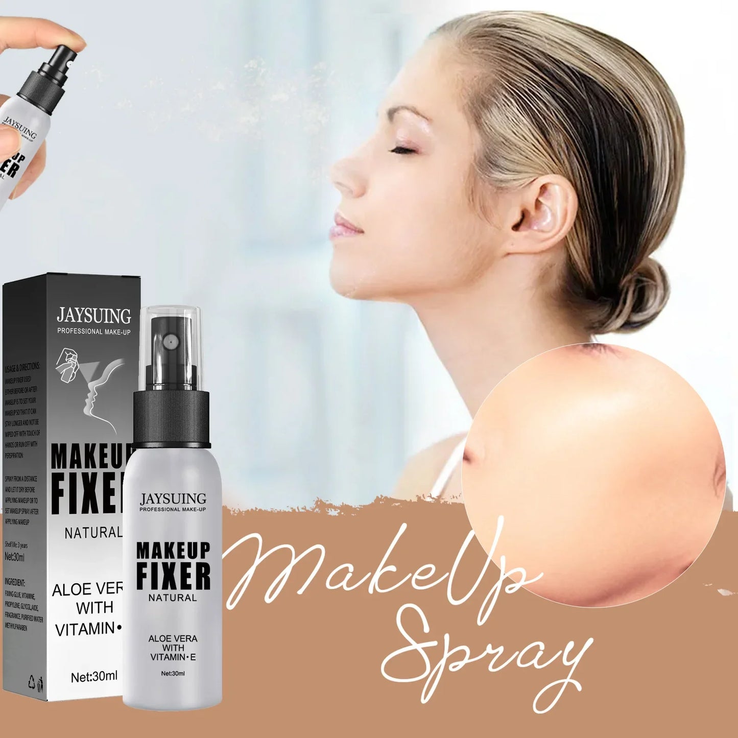 Revitaliserende Make-up Fixatiespray & Hydraterende Lotion - Hydrateer, Beheers Olie en Houd Je Look de Hele Dag Perfect!