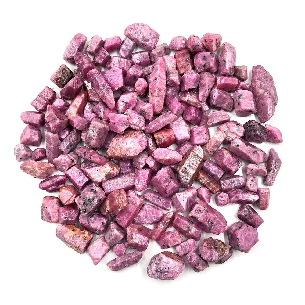 Natural Red Corundum Rough 50g 100g Raw Ruby Stone Bulk Healing Crystals Mineral Specimen for Decor Reiki Craft Supplies