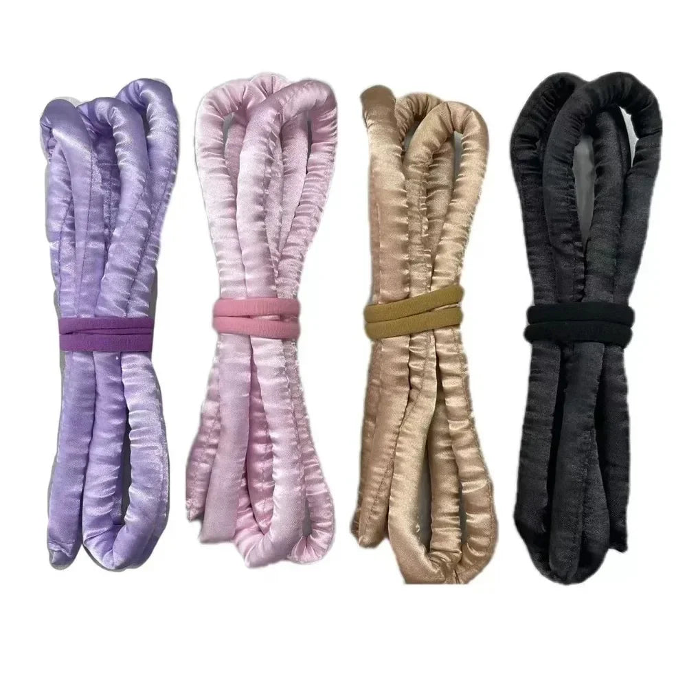 Zijden Slaap Krulband - Moeiteloze Hittevrije Haarrollers voor Beautiful Krullen!