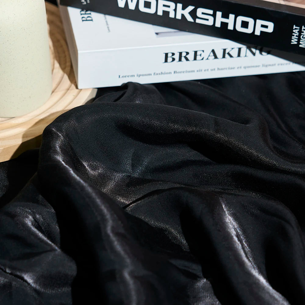 Wine Red Shimmer Fabric 150cm Wide Glazed Silk Look Fabric for Party Dress Sewing DIY Apparel Supplies