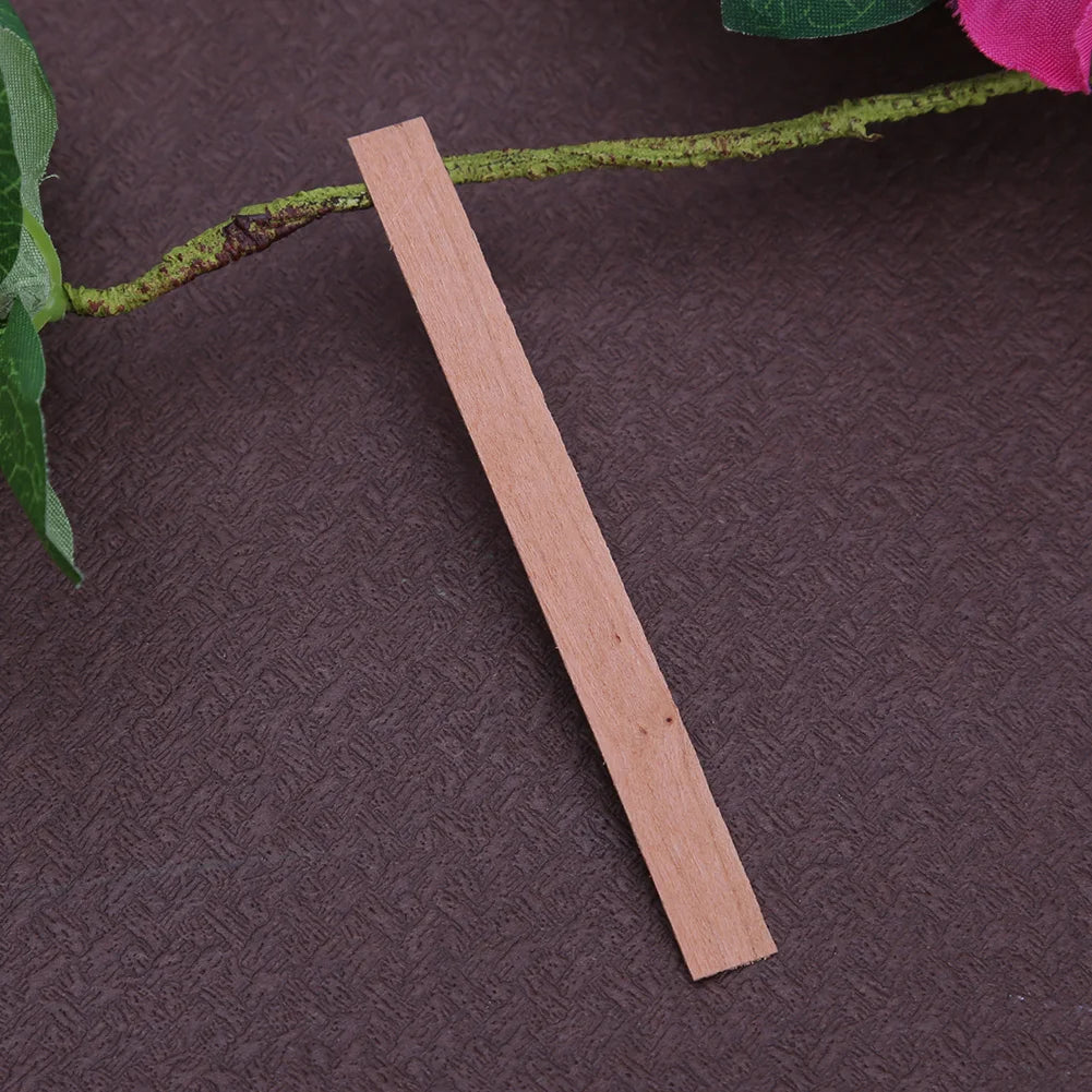 Wooden Candle Wicks Smokeless Wood Wick Strips for Soy Wax Candles DIY Candle Making Supplies