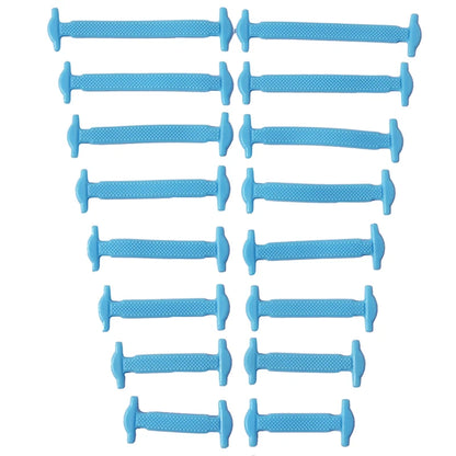 16-delige set van creatieve silicone veters zonder knopen – 12 levendige kleuren van elastische luie veters voor moeiteloze stijl!