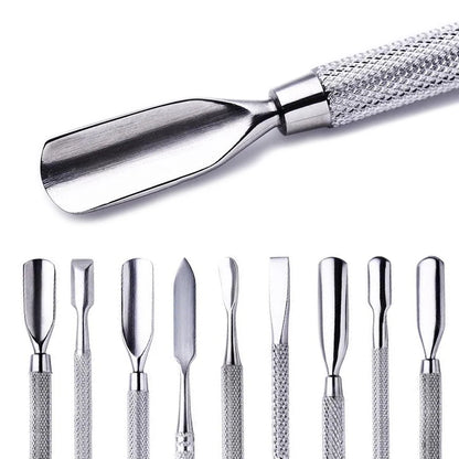 Premium Dubbelzijdige Roestvrijstalen Nagelriemduwer - Ultieme Dode Huid Verwijderaar voor Perfecte Pedicure & Manicure Nagelkunst Verzorgingsgereedschap