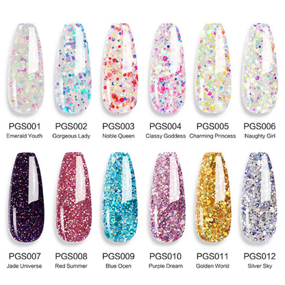 LIMEGIRL 30ml Glanzend Nageluitbreidingsgel - Kristal-Infused Acryl Poly UV Formule voor Snelle en Gemakkelijke Manicures!