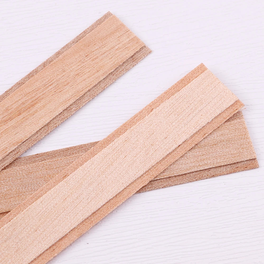 Double Layer Wooden Candle Wicks with Base for Soy Wax DIY Candle Making Supplies