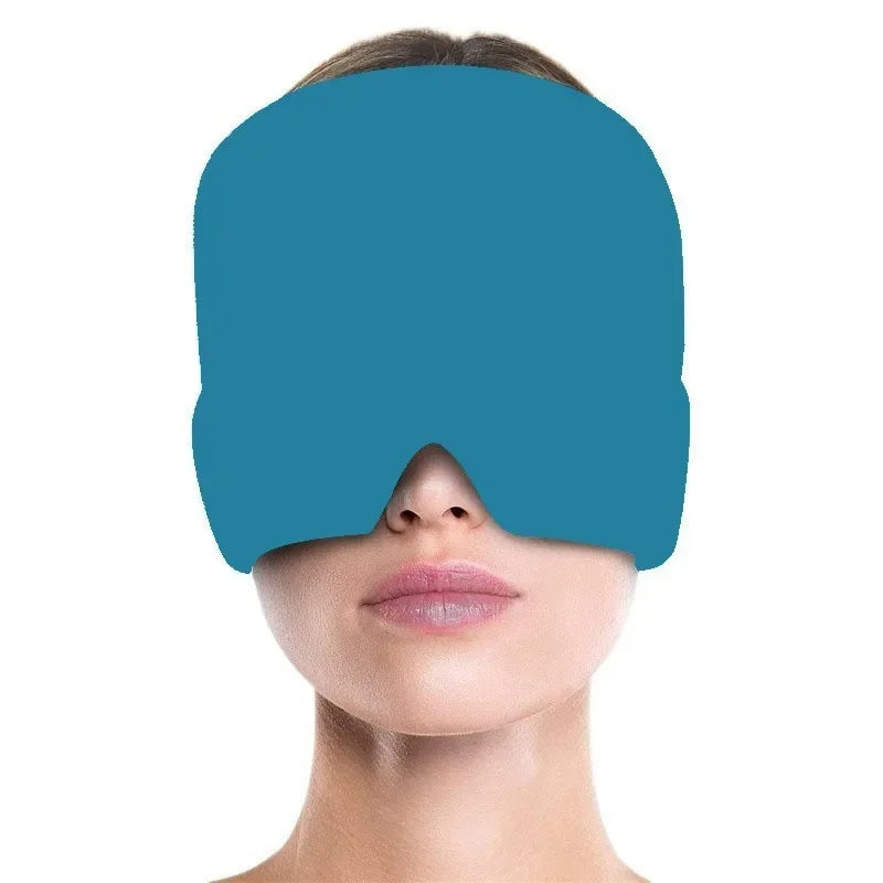 Ultieme Migraine Verlichtingsh mhe - Verzachtende Gel Hot & Cold Therapie IJs Cap voor Hoofdpijn Verlichting & Oogmasker om Stress en Drukpijn te Verlichten