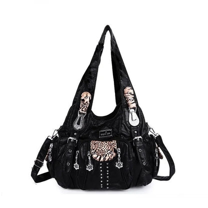 Chic Angelkiss Dames Handtas Collectie - Stijlvolle PU Leren Schoudertas & Ruimtelijke Schoudertas voor de Moderne Vrouw
