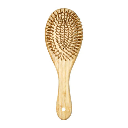 Natuurlijke Eco Bamboe Haarborstel met Antistatische Ontwarring en Hoofdhuidmassage - Ideale Stylingtool voor Vrouwen en Mannen