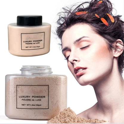 Banana Luxe Gezichtsfoundation Poeder voor Vrouwen - Authentiek Olie-Controle Los Poeder voor Perfecte Make-up Aanbreng