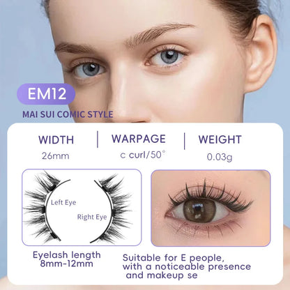 Magnetische Valse Wimpers - 4 stuks/1 paar van Eenvoudig Te Dragen, Zachte en Natuurlijke Quantum Magnet Oogmake-up met Applicator, Geen Lijm Nodig!