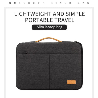 Stijlvolle Schokbestendige Laptop Sleeve Bag voor 14-15,6 Inch Notebooks - Perfecte Aktetas voor Zakenreizen