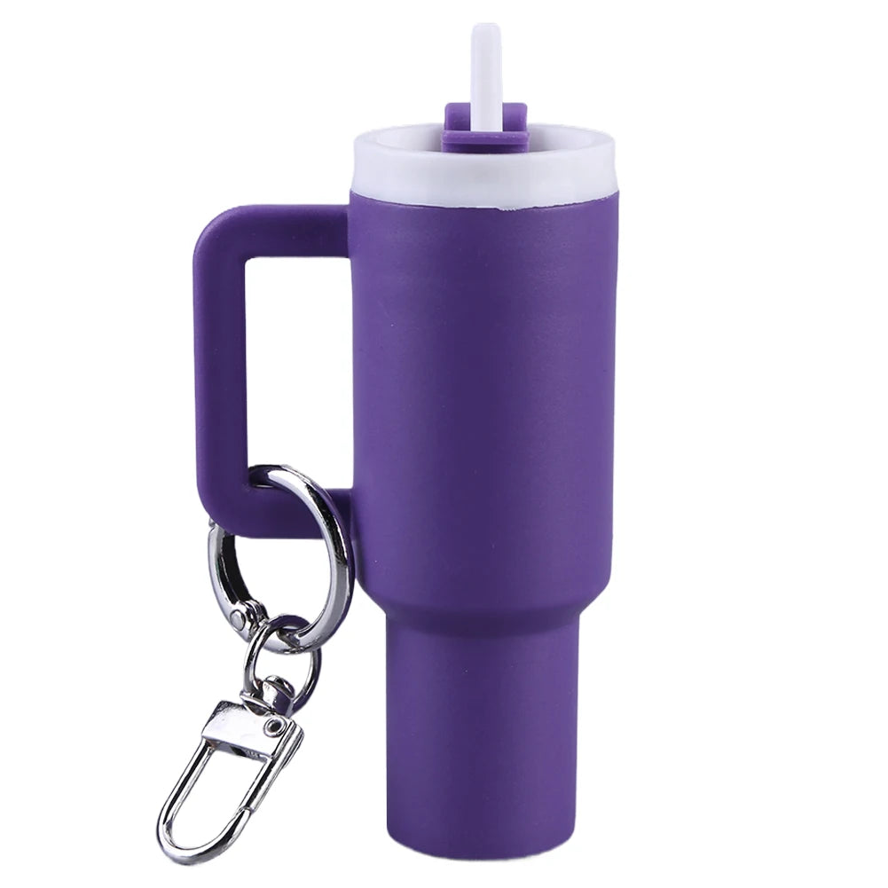 Schattige Mini Tumbler Sleutelhanger - Veelzijdige Chapstick Houder & Charmante Handtas Accessoire voor Schooltassen!