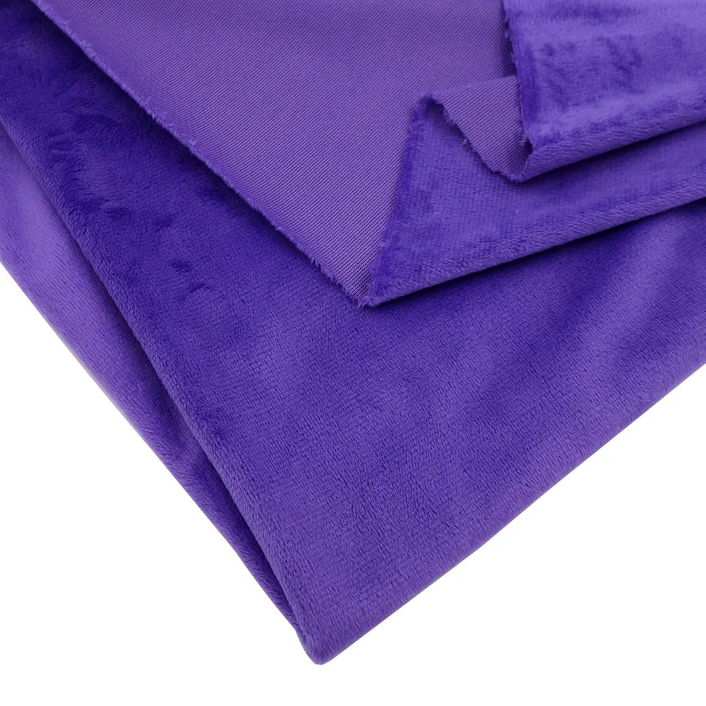 Super Soft Plush Minky Fabric Solid Color Fleece for Dolls Toys DIY Sewing Patchwork Home Textile