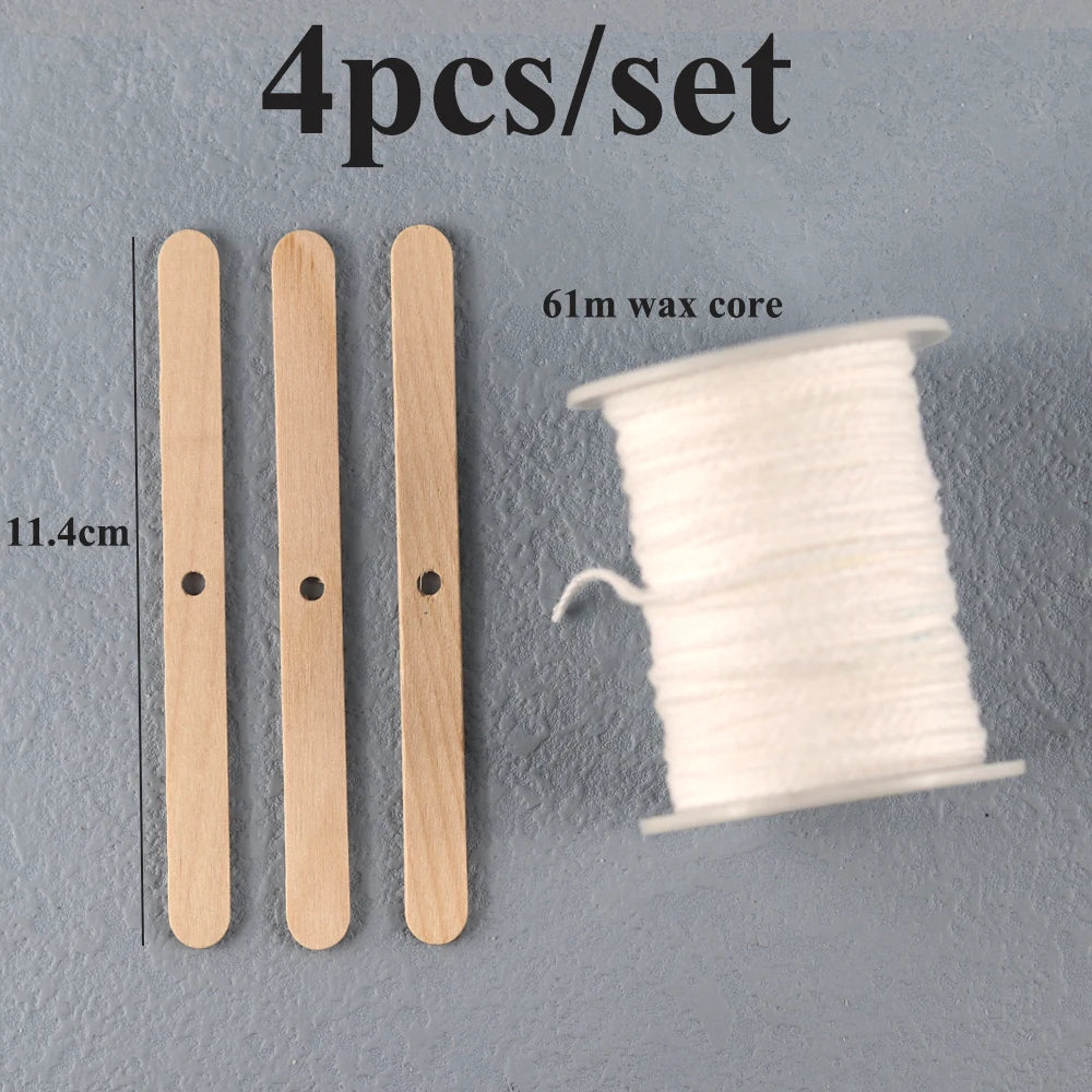 Candle Wick Sets and Kits | Pre-Tabbed Cotton Wicks, Holders and Accessories for Candle Making | Multiple Sizes