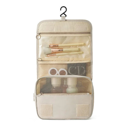 Chic Waterdichte Reis Make-up Tas - Stijlvolle Toilettas Organizer & Badhaak Zak voor Vrouwen - Premium Kwaliteit Oppslagoplossing!