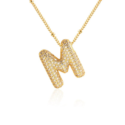 Prachtige Luxe Zirkon Kristal 26 Engelse Letters RVS Kettingen voor Vrouwen – Trendy Choker Ketting Sieraden Groothandel